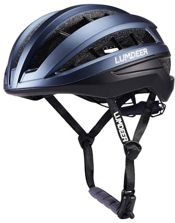 LUMDEER Matrix Cycling Helmet Adult for Men and Women Road Bike Helmet | Lightweight, Aero Design & Highly Ventilated, 3D Elastic System, CoreCage Technology, Antimicrobial Padding, Magnetic Buckle