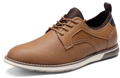 Bruno Marc Chaussures Homme Ville Design Découpé,Marron,44.5