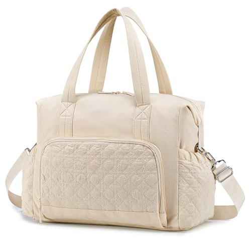 SPAHER Mamma Axelväska Multifunktionell Blöjväska Baby Skötväska Sjukhusväska Wickelväska Shoppingväska Weekendrese Babyväska Resväskor Handbagage för Mamma och Pappa