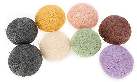 Eacam Svamp Ansiktssvamp Ansiktsrengöringssvamp Hudvårdsartikel Skönhetsvårdsprodukt Kroppsvårdsprodukt 8 St Rund Naturlig Exfolierande Återfuktande med Individuellt Paket