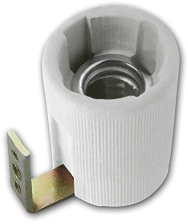 world-trading-net - 5er Set E14 Lampenfassungen aus Keramik mit 90° Befestigungsbügel, zum direkten Anschrauben an Oberfläche