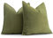 ZWJD Oliv Grün Kissenbezug 40x40 2er Set Chenille Kissenbezüge Sofakissen Kissenhüllen mit elegantem Design, weiche und luxuriöse dekorative Dekokissen für Couch, Bett und Heimdekoration