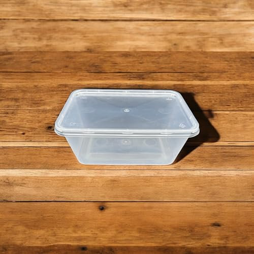 Générique 50 Barquettes Transparentes en Plastique Injecté 1000 cc + Couvercles - Barquettes Micro-ondables Multifonctions pour Conserver et Servir