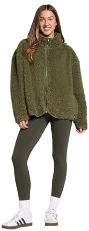 OHS Full-Zip Teddy Fleece Jacket, Outdoor Clothing for Women Men Winter Warm Clothes - S/M, L/XL