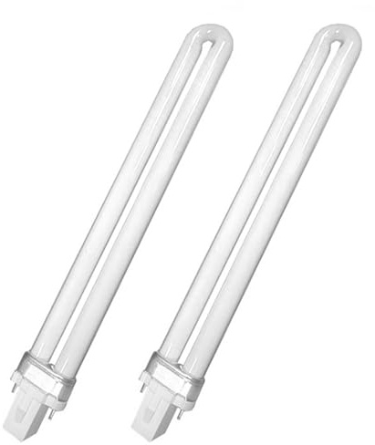 Xiansini G23 2Pin 9W Compact Fluorescent Lamp 2PCS Neutral White 6400K 900LM, CFL Energy Saving Light 16.5cm Long Life 8000-10000 Hours, Easy G23 2-Pin Installation, Living Room Bedroom Corridor
