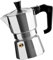 Bits Kaffeemaschine von Mokka espresso Made in Italy Moka Topf- 1,2,3,6,9,14Cup - Silver, 1 Cup