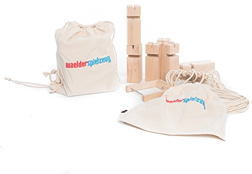 waelderspielzeug La Tour Froebel - Jeu d'équipe pour Adultes et Enfants à partir de 8 Ans - L'original en Bois de hêtre Local - Multicolore ou Nature