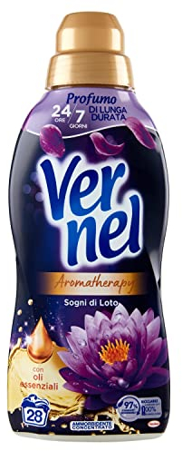 Vernel Aromatherapy Sogni Di Loto - Ammorbidente Concentrato Lavatrice, Sensazione Di Profumo Come Appena Lavato, 700 ml, 1 pezzo