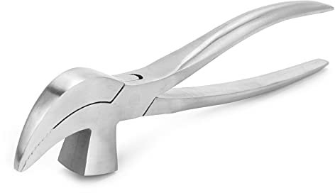 Shoemaking Pliers, Steel Leathercraft Cobbler Pliers Pincers with Hammer, Lasting Pliers Pointed Mouth Jewelry Pliers for Leather, Shoemaker, Harnessmaker, Artificial Upper