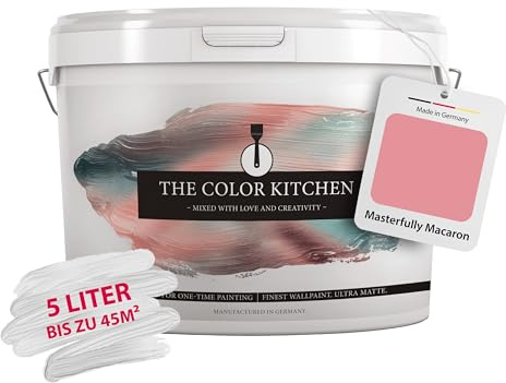 Livingwalls THE COLOR KITCHEN kräftige Wandfarbe - Malerfarbe für farbenfrohe Räume - matte Innenfarbe in Pink - 5l Deckfarbe in TCK7010