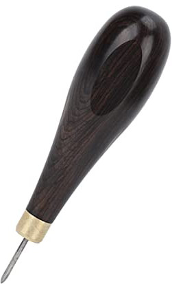 Alêne en forme de losange - Fait à la main - En cuir - Pour pincer et coudre