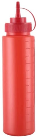 Bottiglie Condimento Salsa Aceto Olio Ketchup Accessori Da Cucina Dispenser Per Condimenti In Plastica Per Salsiera Bottiglia Da Spremere Spremere Bottiglia Di Condimento ( Color : Rot , Size : 360ml