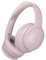 DOQAUS Bluetooth Headphones Over Ear, 90H Playtime Bluetooth 5.3 Wireless, 3 EQ Mode, HiFi Stereo Bass Headphones with Mic, Soft Earmuff, Foldable for Phone/PC (Pink)