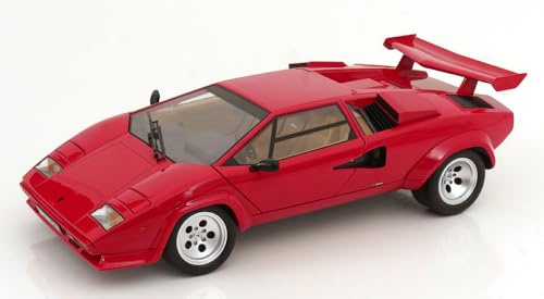 KK Scale KKDC120141 - Lamborghin. Countach LP 5000S QV Red 1985 - Scala 1/12 - Auto in Miniatura da Collezione