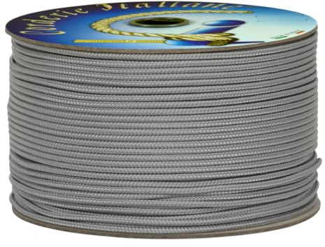 Corderie Italiane 006059165 Cordino Colorato Hobby, grigio perla, 2 mm, 100 mt