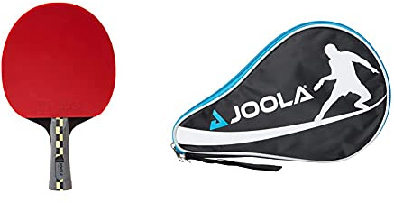 JOOLA Carbon Pro Raquette de Tennis de Table compétition ITTF & Pocket Housse pour Raquette de Tennis de Table