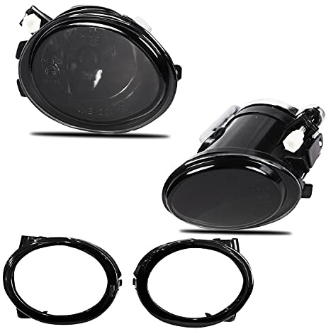 WISGOL - Faros antiniebla para BMW 3 Serie (HB/SDN/WGN) (E46) (E46) 2001-2005/3 Series (CPE/CONV) (E46) 2001-2006/5 Series (E39) 2001-2004. (lentille fumée)