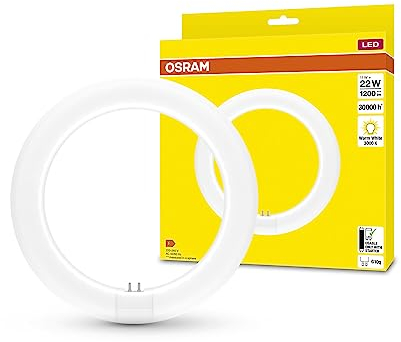 OSRAM LED TUBE T9C EM 22, tubo LED circular, 11W, 1200lm, 3000K, luz blanca cálida, alternativa LED a las clásicas lámparas fluorescentes T9, larga duración, optimo consumo energético