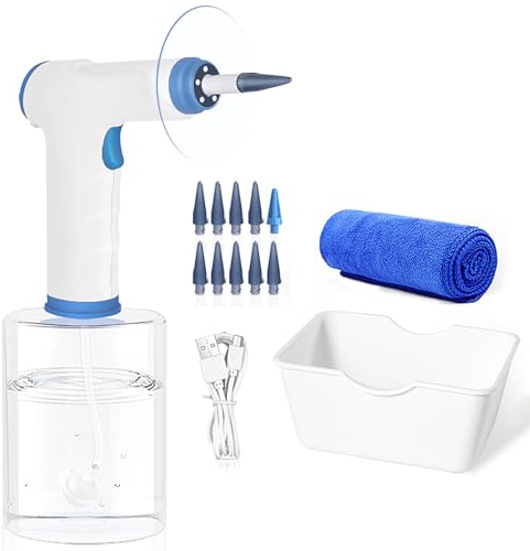 Elektrische Ohrenschmalz Entferner,Elektrische Ohrenreinigungsset, Effektiver Ohrenreiniger für Erwachsene & Kinder mit 4 Reinigungsmodus Einstellungen, Mit 9+1 Ohr Tipps und Wasser Fang Becken
