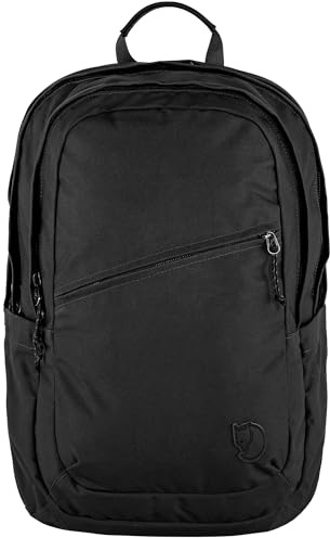Fjällräven Rucksack Freizeitrucksack mit Laptopfach Räven 28 Backpack Black - Black schwarz