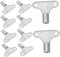 POPETPOP 10pcs Radiator Bleed Key Air Vent Keys for Heating Supplies Metal Plumbing Bleeding Tools for Radiators Square