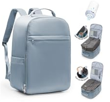 SZLX Mochila al Vacio con Bomba Equipaje de Mano 45x36x20 Ryanair Vueling Wizzair Easyjet Mochila Viaje Cabina Avion Ryanair Mujer Mochila de transporte Impermeable para Computadora Portátil