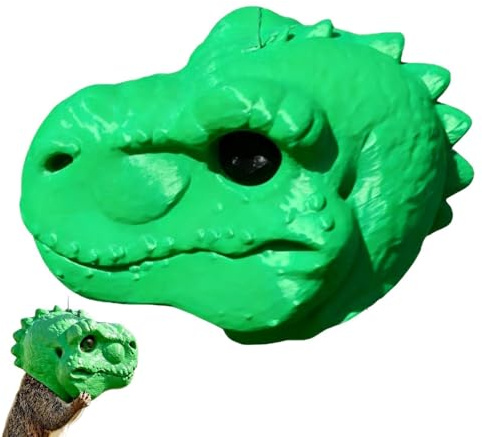 para Ardillas Recipiente de Comida con Cabeza de Dinosaurio | s Exteriores para Ardillas Para Amantes de Animales Jardín Patio Patio Trasero Balcón Árbol