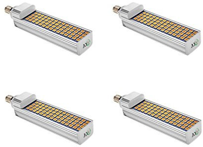 masonanic LED 14 W G24 E26 compacto fluorescente Lámpara giratoria lámpara G24 de aluminio E26 LED/CFL lámpara fluorescente compacta, 35 W Cfl equivalentes