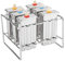 Cafopgrill Kit di stampi per ghiaccioli per gelato in acciaio inossidabile Macchine per ghiaccioli con vassoio Cucina per la casa industriale Strumento per creare stampi per gelato fai-da-te(1#)