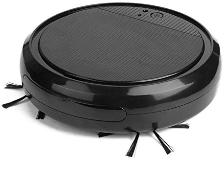 Cuque July Summer Gifts Robot Vacuum Cleaner, Intelligent Ultraviolet Light Sweeping Robot Multi-Functional Vacuum Cleaner Set for Home Office(Black)