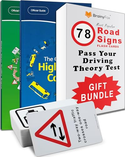 Kit de prueba de teoría de conducción 2026: incluye el código oficial de autopista 2026 Book UK, conoce tus señales de tráfico y tarjetas flash 78 Road Signs. Regalos de cumpleaños para adolescentes y