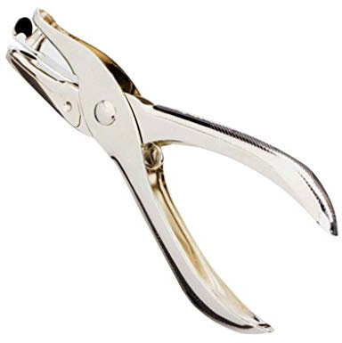 lmoikesz 6mm Diamètre Trou Puncheur de monoproché perforateur Poche 1-8 Pages Pince de poinçon en métal Pinceau Single Trou Punching Tool à Main
