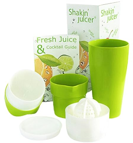 Shakin' Juicer licuadora Práctica, robusta y sin BPA – Extractor de zumos y verduras – Exprimidor de cítricos apto para lavavajillas – Fabricado en Alemania.
