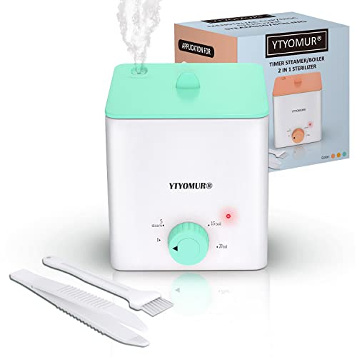 Upgraded Menstruationstassen Sterilisator Menstruationsscheibe Dampfer, 2 in 1 Kochen & Dämpfen Modi