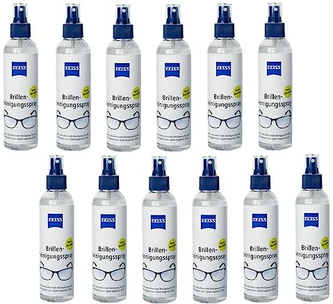 ZEISS lingettes de nettoyage pour lunettes ou spray nettoyant pour le nettoyage en douceur et précis des verres - sans alcool (12)