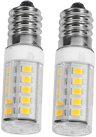 DOITOOL Led E14 4w Energy Saving Light Bulb Set Kitchen Hood Replacement Lamp Bulbs 2pcs Led for Cooker Extractor Fan Warm White Non-dimmable