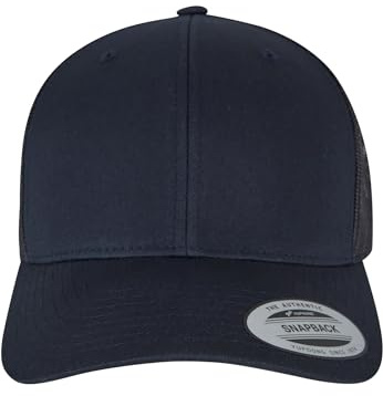 Flexfit Unisex Retro Trucker Cap, Klassische Trucker Cap mit Mesh-Rückseite, one Size, Dark Navy