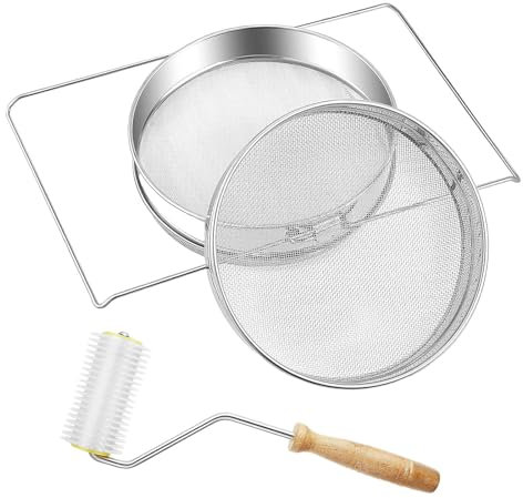 Fenteer Honigsieb-Set, Honigextraktionsfilter, Starter-Set für die Honigernte, Ernteausrüstung, Imkerwerkzeug für zu Hause und im Freien