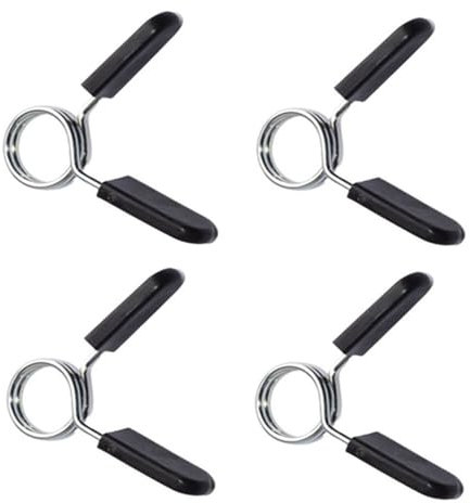Granmagazz 4 Pezzi Morsetti a Molla per Manubri, 25mm Clip a Molla per Manubri, Bilanciere Morsetti a Molla, Morsetti per Manubri,per Sollevamento Pesi,Allenamento di Forza, Corti, Sollevamento Pesi
