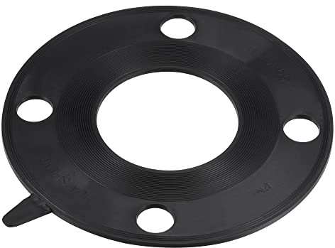 QUARKZMAN Guarnizione Flangia Gomma a Tutta Faccia per Tubo Dn65 3 4 Fori per Bulloni Rondella Piatta Nera 10pz