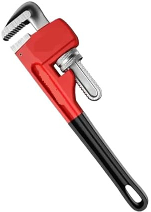 Skiftnyckel, liten rörtång, Rörtång for kraftiga ändamål, justerbar skiftnyckel i högkolstål och aluminium med stor öppning, rörtång for kapning(10inch)