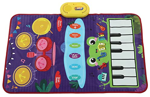 Yanmis Barn Touch Music Mat Jazz Trummor Dans Piano Keyboards Leksak för Interaktivt Sällskap Mellan Föräldrar och Barn