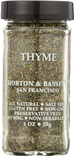 Morton & Bassett Thyme, 1 oz – Non-GMO, Salt-Free, Fragrant Herb for Roasts, Soups & Mediterranean Dishes