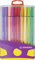 STABILO - Premium-Filzstift - Pen 68 ColorParade in gelb/lila - 20er Tischset - mit 20 verschiedenen Farben
