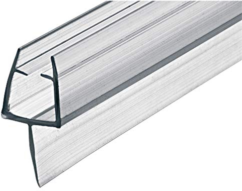 100cm gedotec® Verre Joint de porte Joint de porte Joint d'étanchéitéà lèvre de douche pour Cabines de Douche de douche pour colmater du sol | PVC transparent | pour épaisseur de verre 8-10mm | geprüfte marque de qualité