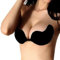 FLORATA Ladies Sexy Reusable Invisible Strapless Self Adhesive Push-up Bra Stick On Gel Backless Silicone Bras for Women, Mango Black, A