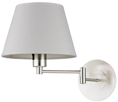 Lindby Vägglampa, vägglampa inomhus 'POLA' (modern) av textil/siden för vardagsrum matsal (1 lamor, E27) - Textil vägglampor, väggspots, vägglampor sovrum/vardagsrum