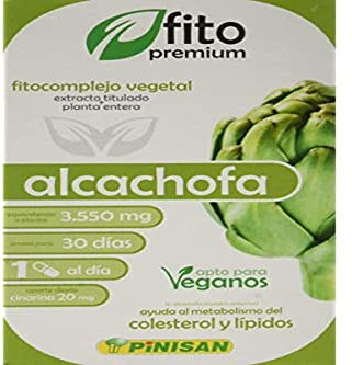 Fitopremium Alcachofa Suplemento - 30 Cápsulas Detox y Apoyo Digestivo, Hepático, Pack de 1