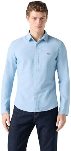 Levi's Men's Long-Sleeve Battery Housemark Slim Shirt, Allure, S