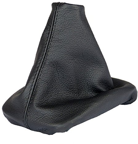 L & P Car Design L&P A240 Schaltmanschette Schaltsack kompatibel mit 100 C4 A6 100% Echtleder Leder Schwarz